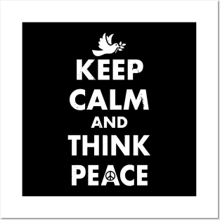 Anti-War Peace Slogan Keep Calm Pro-Peace Retro Meme Posters and Art